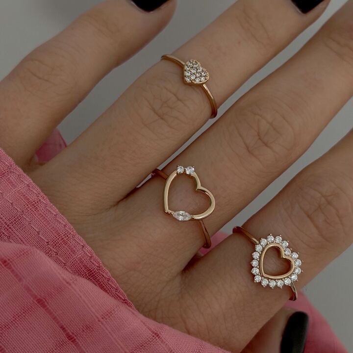 Alternative view of Bague Kimi - Plaqué or