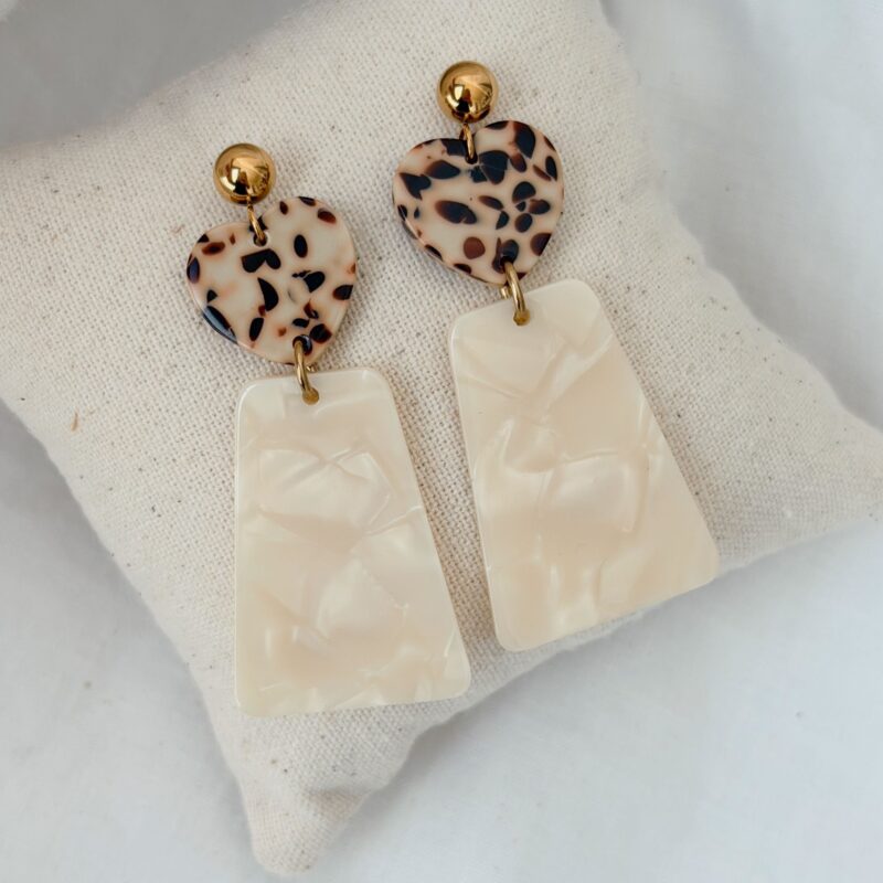 Boucles d'oreilles Alba tendance acier inoxydable doré bijou pour femme séléction et création jolie demoiselle shop