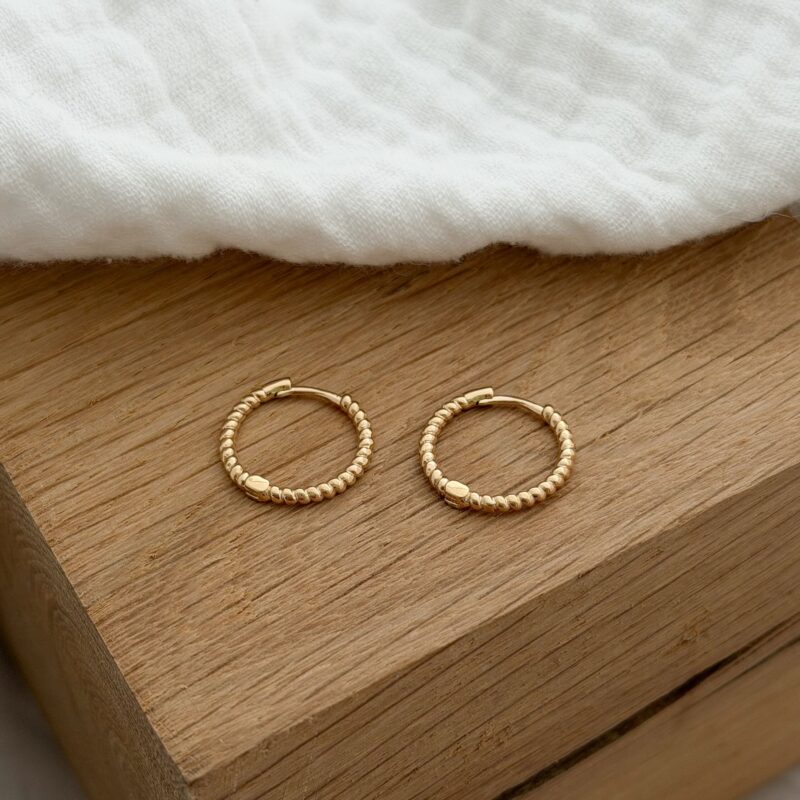 Boucles d'oreilles zuria bijou femme plaqué or 3 microns 18 carats créoles séléction jolie demoiselle
