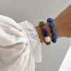 Association de bracelets en résine colorés pour femme collection jolie demoiselle solana