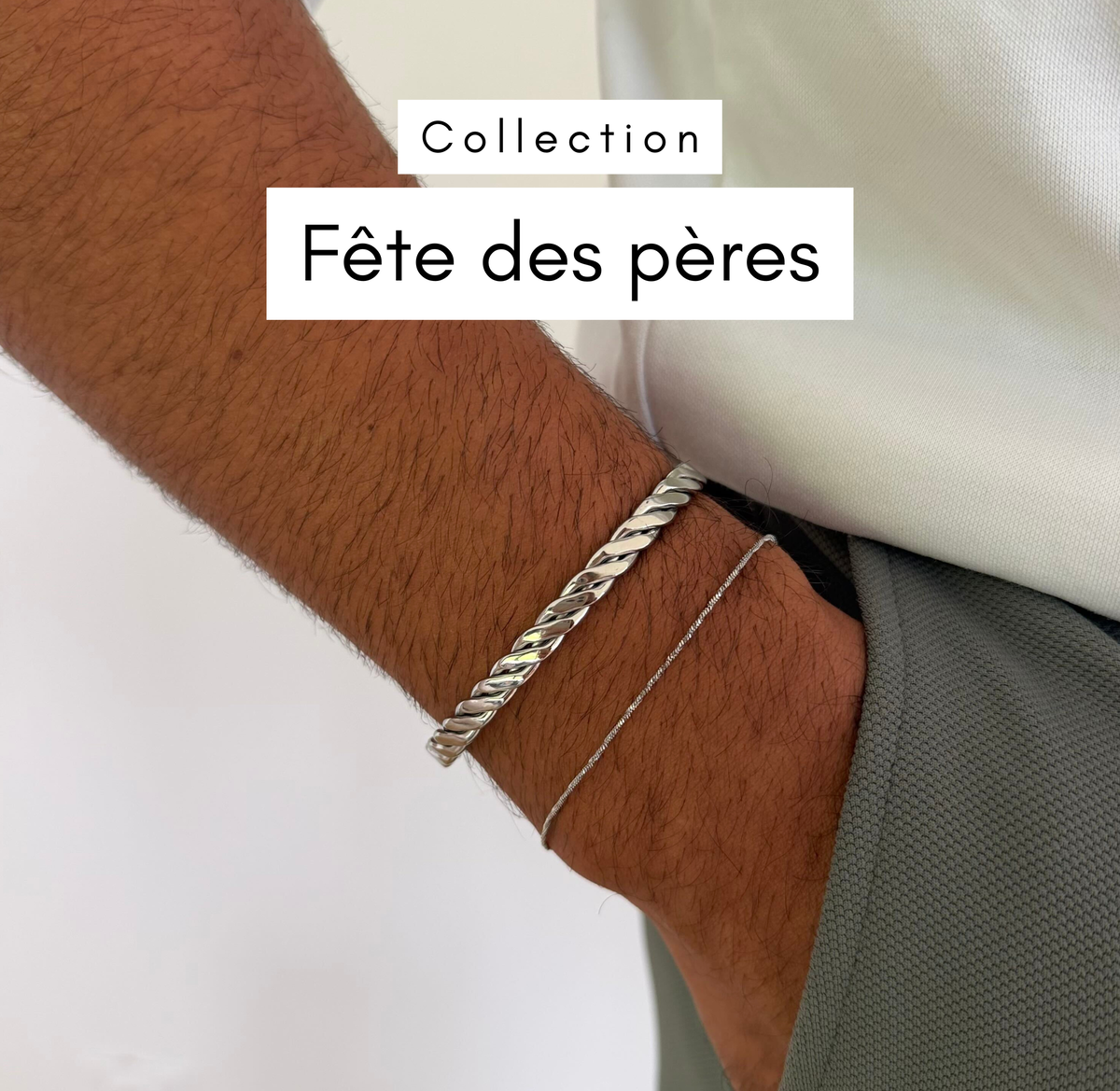 Collection bijoux pour homme fête des pères.