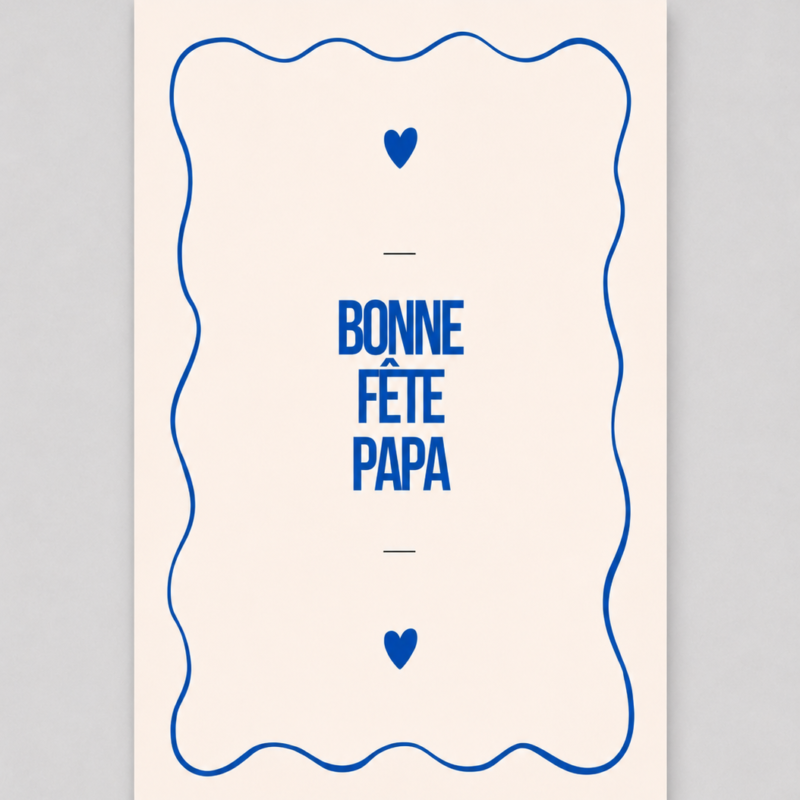 Carte cadeau à offrir fête des pères